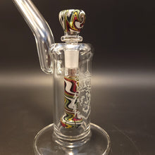 Load image into Gallery viewer, Worked Bubbler-Rasta/White/Steel
